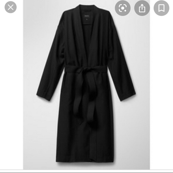 Aritzia Wilfred Babaton Black Duster Jacket xs - Picture 2 of 5
